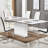 Elodie 71" to 94.5" Extendable White Dining Table 