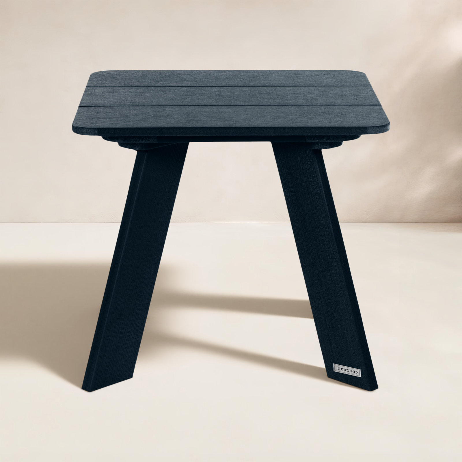 Byrnes 17.8'' Plastic / Acrylic Outdoor Side Table, Federal Blue