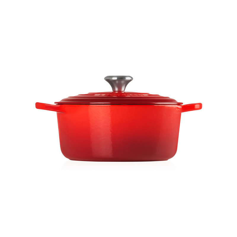 Le Creuset Cast Iron Round Casserole, Cerise, 30cm / 8.1L