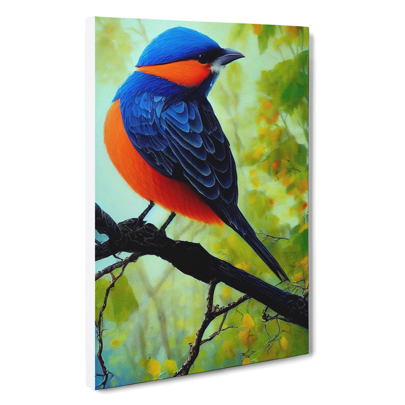 Breathtaking Bird - Print, No Matte, 50cm H x 35cm W x 3cm D, Wrapped Canvas