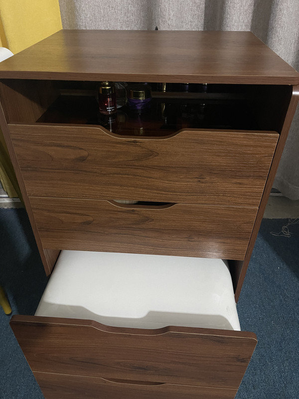 3-in-1 Vanity Desk with Flip Top Mirror & 3 Drawers