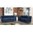 Velours bleu foncé