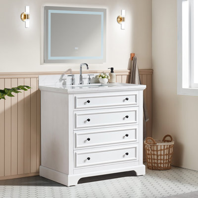 36" Single Bathroom Vanity with Top