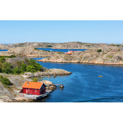 Cottage par la mer - Photographie sur toile tendue