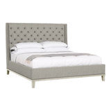 Michael Weiss California King Tufted Upholstered Panel Bed
