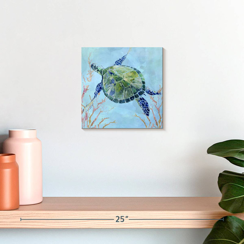 Crowle Sea Turtle II, 10" H x 10" W