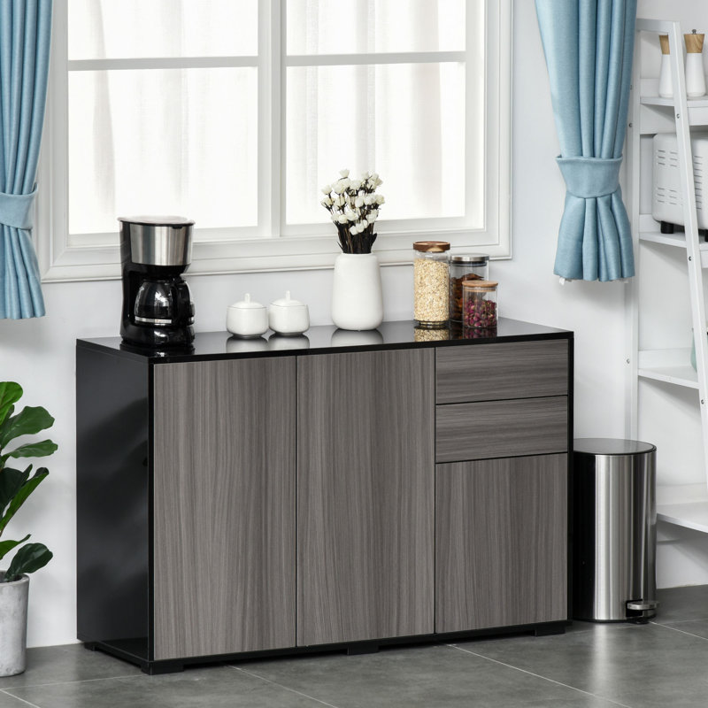 Abdul-Qaadir 117cm Sideboard, Grey/Black