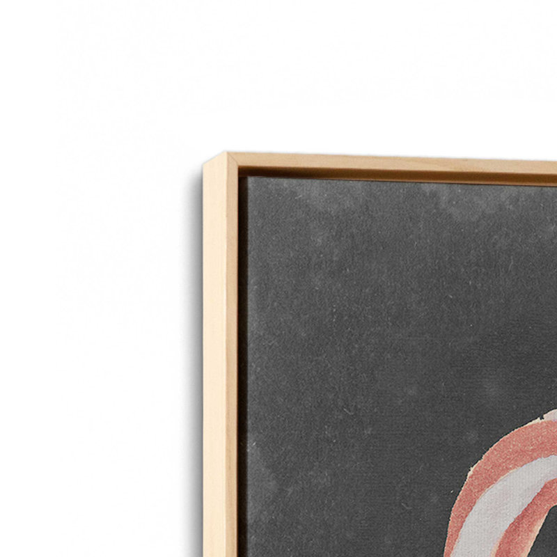 Candy Cane Magic Print on Canvas, 30.75" H x 20.75" W, Brown Floater Framed