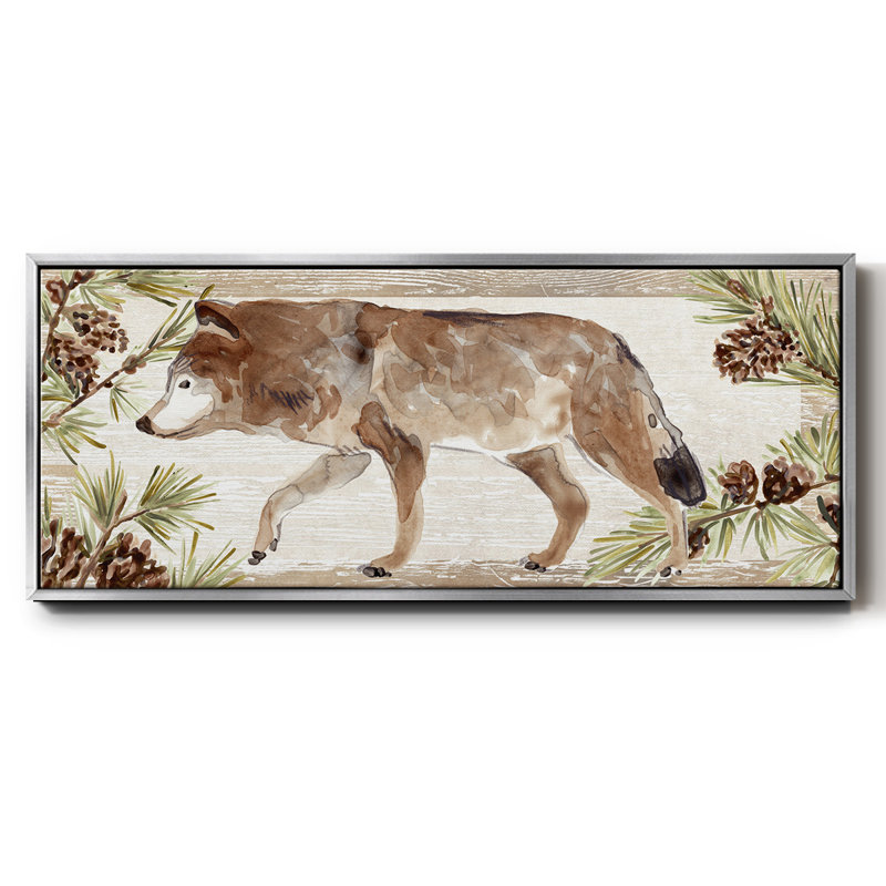 «Rustic Barnwood Animals Collection D», toile encadrée, H 20 po x l 50 po