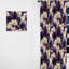 Motif damassé mauve et blanc art déco - Rideau damassé - Velours obscurcissant - 1 panneau-107578982