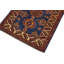 Tapis oriental ivoire / bleu en laine noué à la main 2 pi 9 po x 3 pi 8 po Lovorko