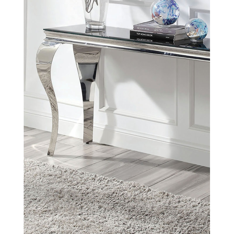 Table de canapé Glam Contemporary 1pc, Noir