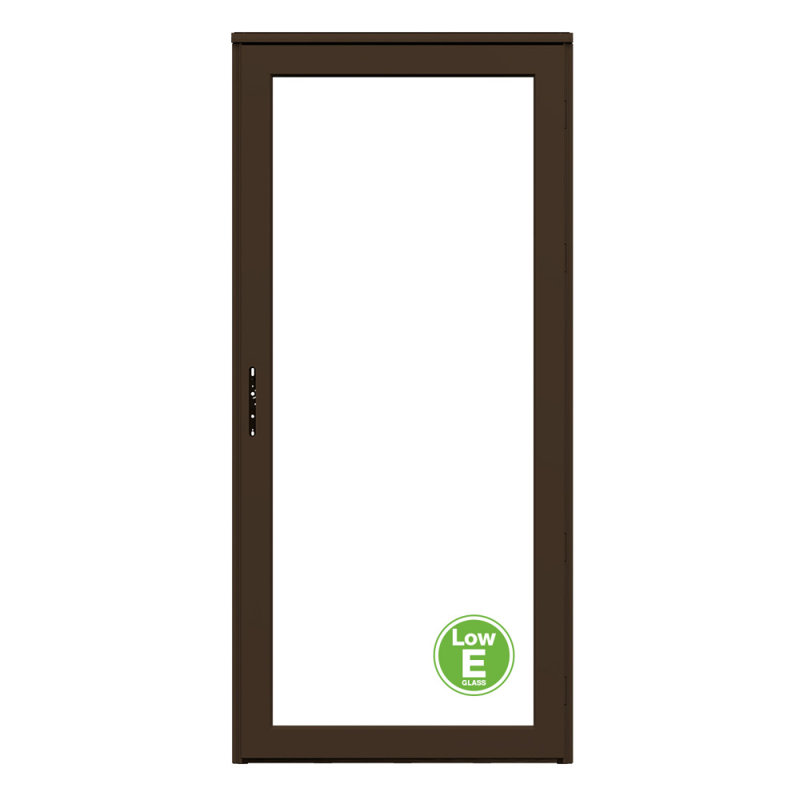 Porte de tempête pleine verre interchangeable Platinum avec Low-E (poignée vendue séparément), H 81 po x l 32 po