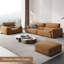 Canapé modulaire brun en polyester-62191074