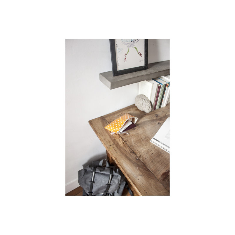 Sliced Concrete Floating Shelf, Large
