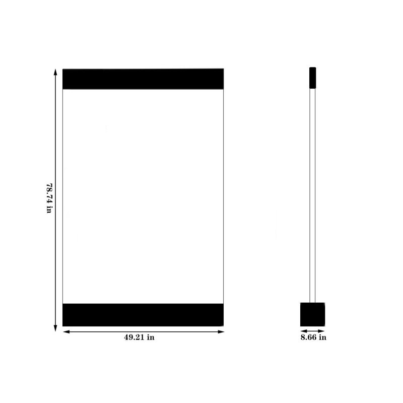 Elegant Acrylic Water Bubble Wall Divider, White