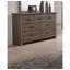 Commode 7 tiroirs en bois au fini gris