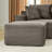 Modern Corduroy Sectionals Sofa With Usb And Storage, Brown U-shape For Living Room