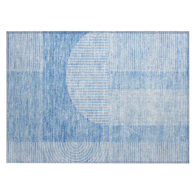 Naadiya Washable Geometric Indoor / Outdoor Rug