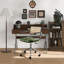 Chaise de bureau pivotante en similicuir Ayris-2021555489