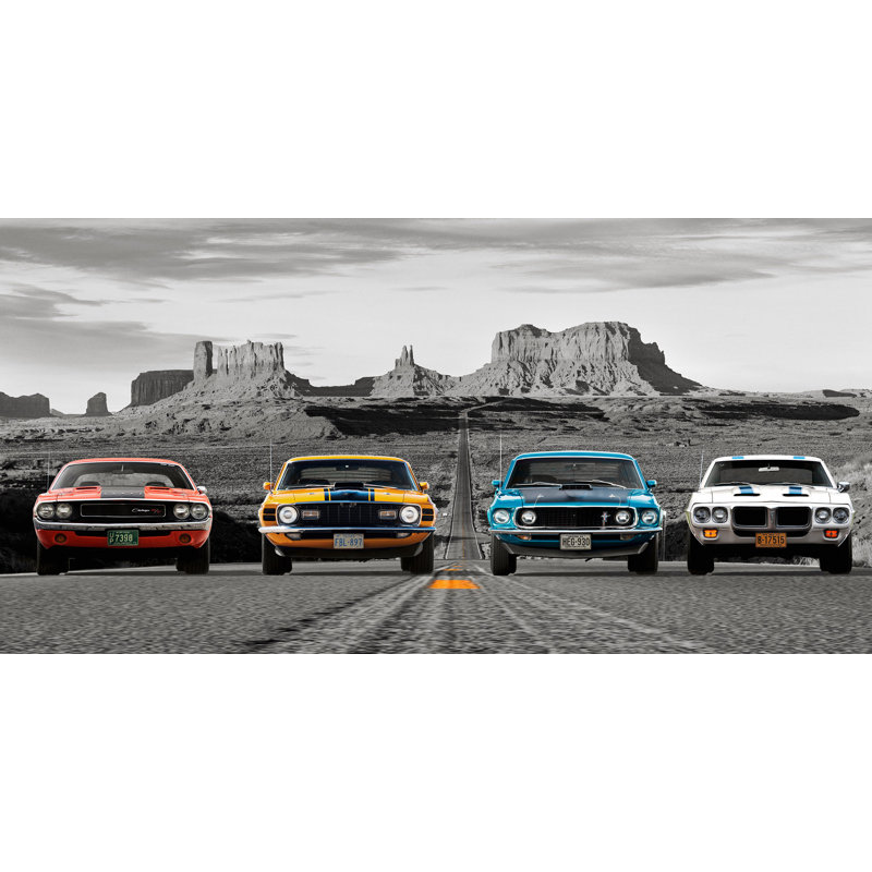 American Bullets (BW) - Wrapped Canvas Print, 35cm H x 70cm W x 4cm D
