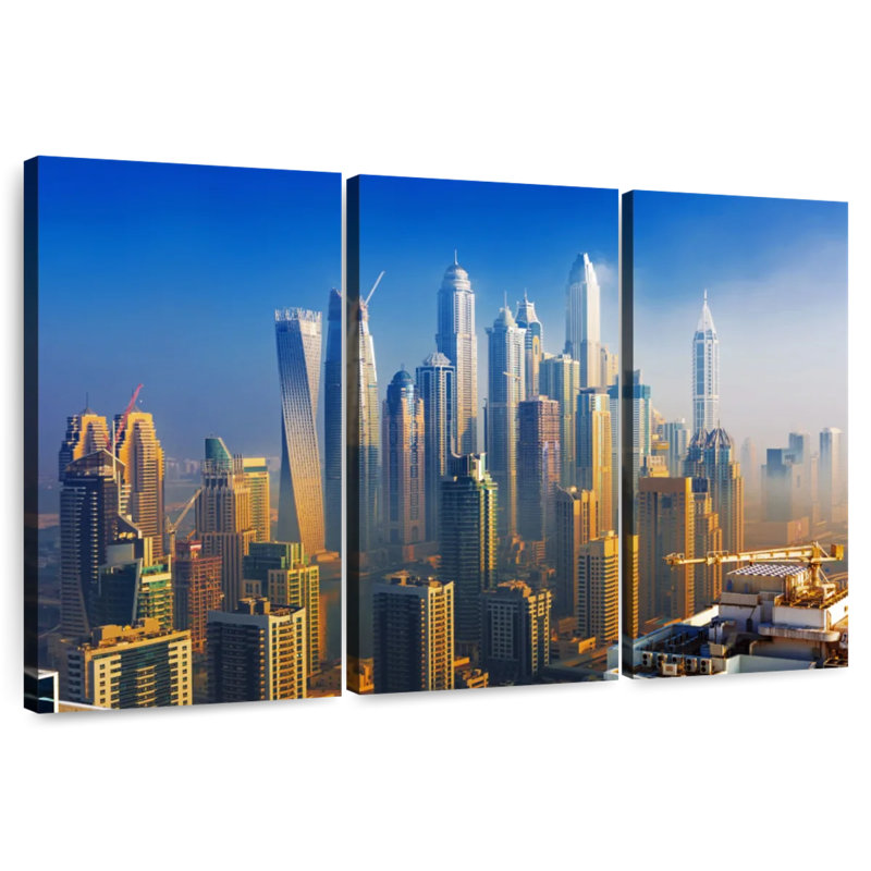 Skyscrapers Of Dubai, 24" H x 38" W