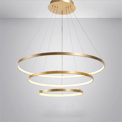 Lustre à niveaux 3 lumières DEL 31,5 po Erek