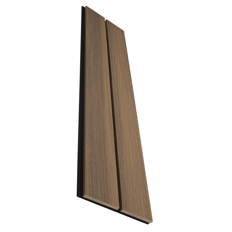 Panneaux muraux modernes en bois de 94 po x l 11,25 po avec lattes de 5 po de largeur - Panneaux décoratifs insonorisants et écologiques