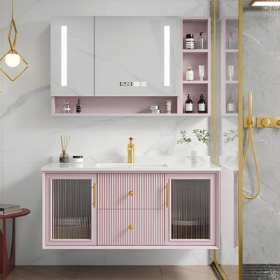 Light luxury smart bathroom cabinet