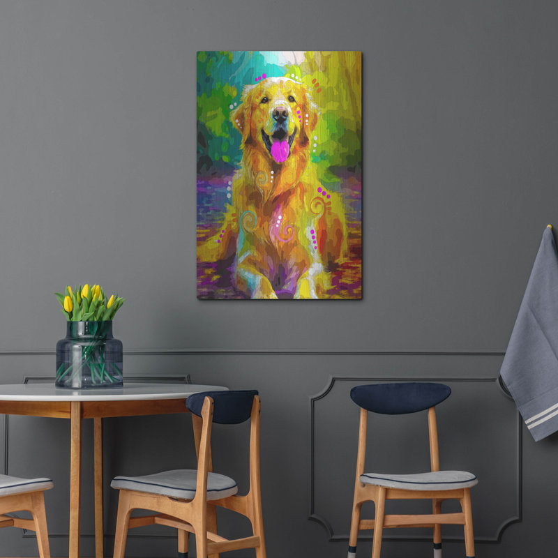 «Dean Russo - Evolution Collection-laying Golden» par Dean Russo, art mural en métal, 12 po x 16 po, H 36 po x l 24 po