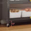 Étagères de rangement en métal durables avec portes à double armoire, idéales pour l'organisation de la cuisine et le rangement robuste