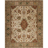 Mahal Hand Knotted Wool Area Rug