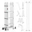 Aluminum Lightweight Folding Multi-Position Ladder-50909947-50909941