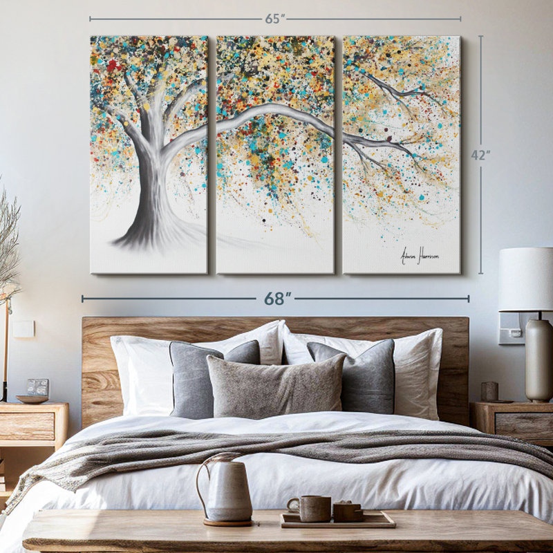 «Western Breeze Tree» sur toile, H 42 po x l 65 po x P 1,25 po