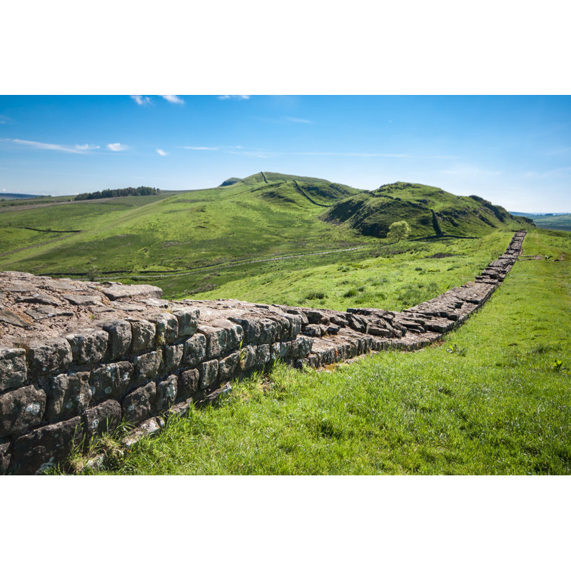 Hadrians Wall Northumberland by Malcphotolanc - Wrapped Canvas Print, 20cm H x 30cm W