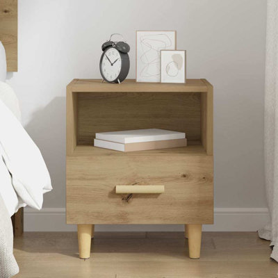 40cm W Manufactured Wood Bedside Table