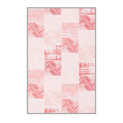 Tapis tissé antibactérien (impression numérique 3D) 4,0 x 5,9 pieds, 100% polyester, hauteur du velours: 0,3 pouce | Dessous en PVC feutre antidérapant, lavable à la machine, parfait pour le salon et la chambre à coucher