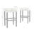 30-Inch Backless Ivory Faux Leather Counter Stool (Set Of 2)