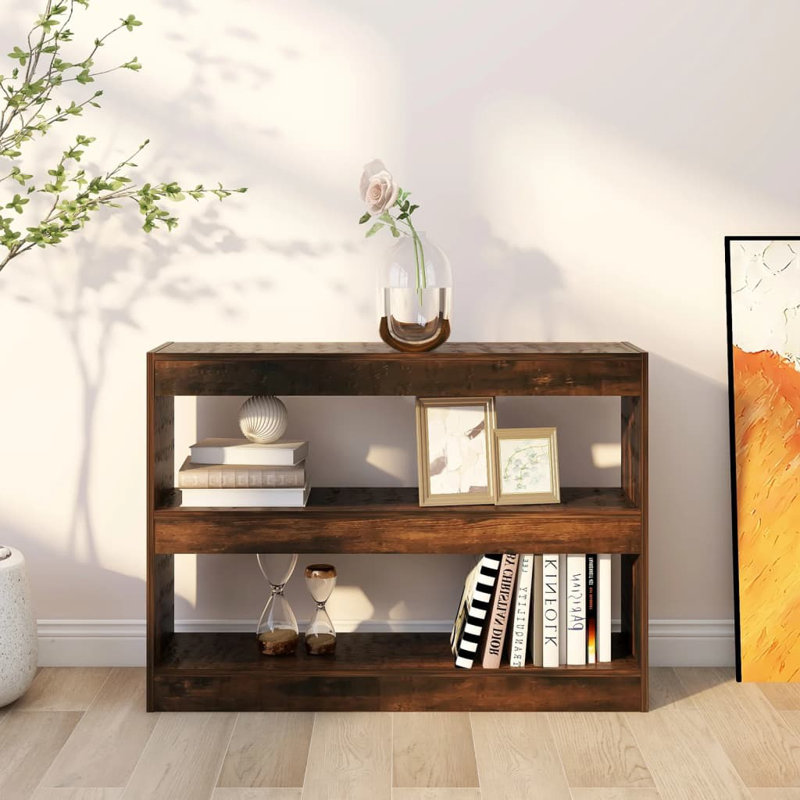 Bibliothèque standard H 28,3 "x l 39,4" Pafford, Chêne fumé