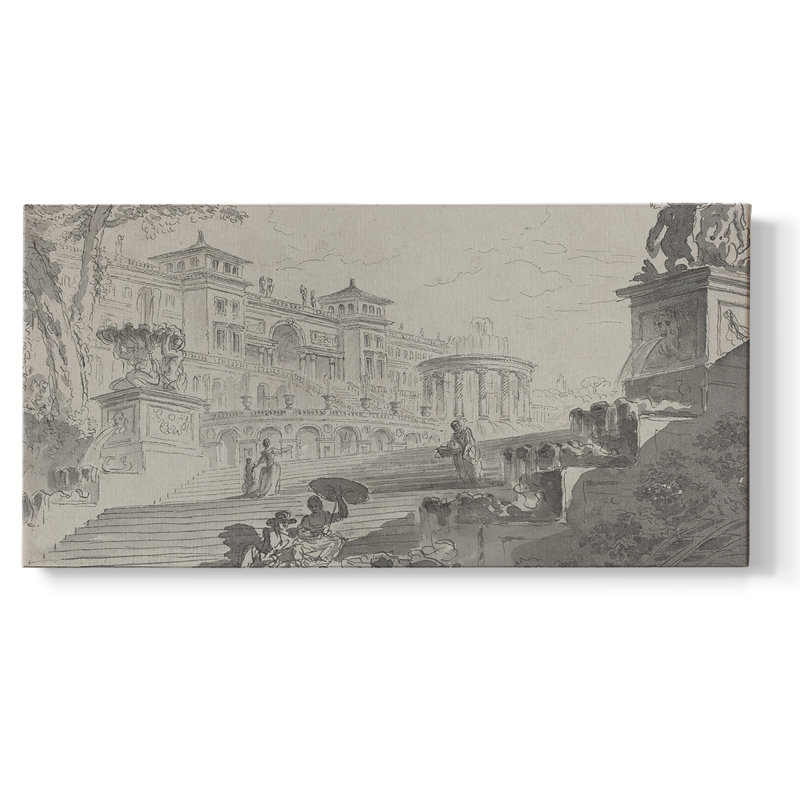 Série abstraite-cmxxxi - Toile tendue avec châssis encadré - Prêt à être accroché, H 17 po x l 33 po, Doré