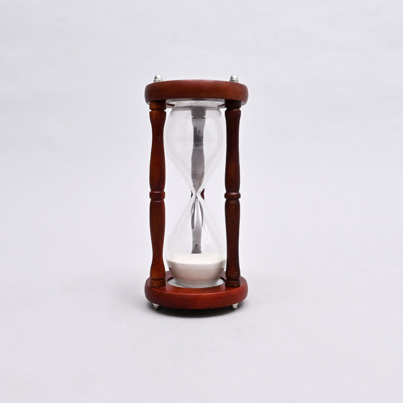 Decorative Wood Frame Sand Timer-Sand Clock-Hourglass-Tabletop Object