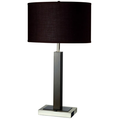 30" Tall Polyresin Table Lamp, Fabric Shade
