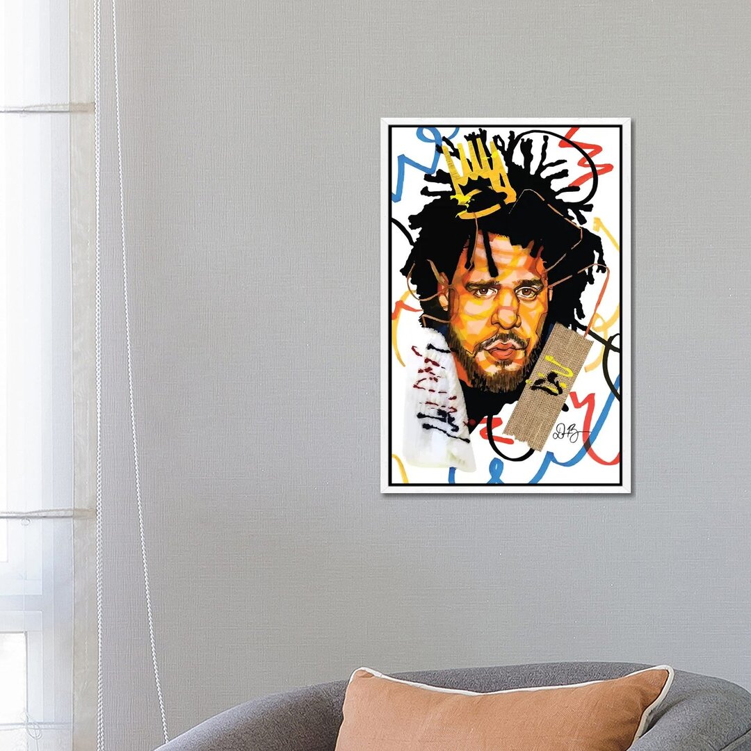 Leinwandbild - Grafikdruck „J. Cole” von Domonique Brown