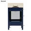 Meuble-lavabo compact de 20 pouces avec lavabo en céramique, conception peu encombrante et fabrication durable pour les salles de bain modernes-182466072