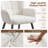 Modern Mid Century Accent Chair With Backrest & Metal Legs-1648502268