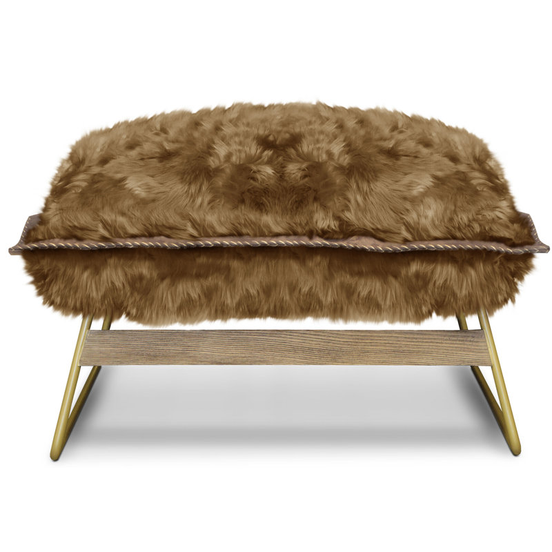 Snoopy Ottoman, Suri Copper, Honey