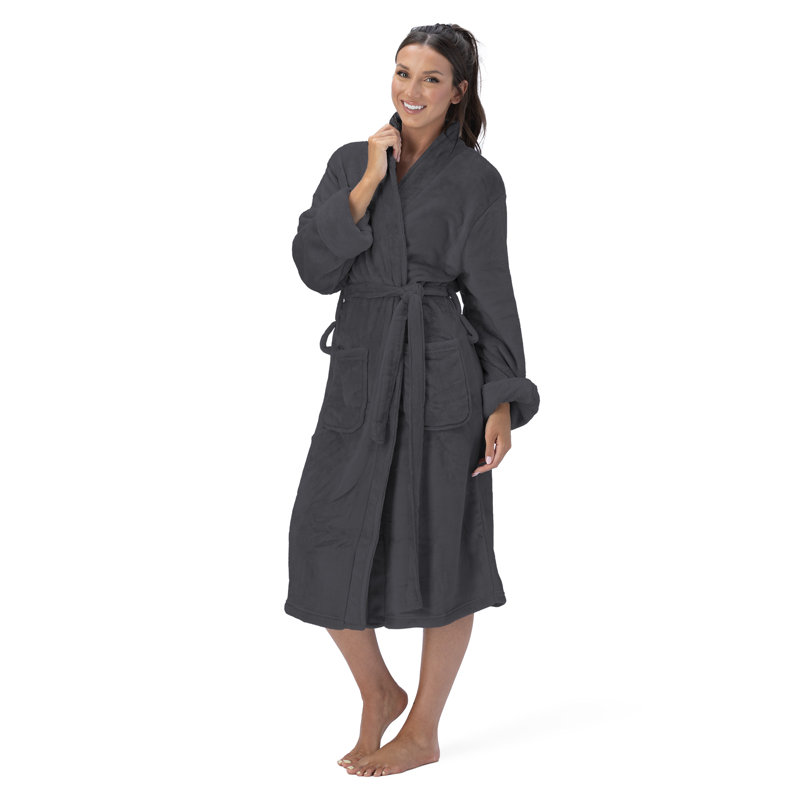 Peignoir Silk Touch, S, Noir, noir, noir, noir