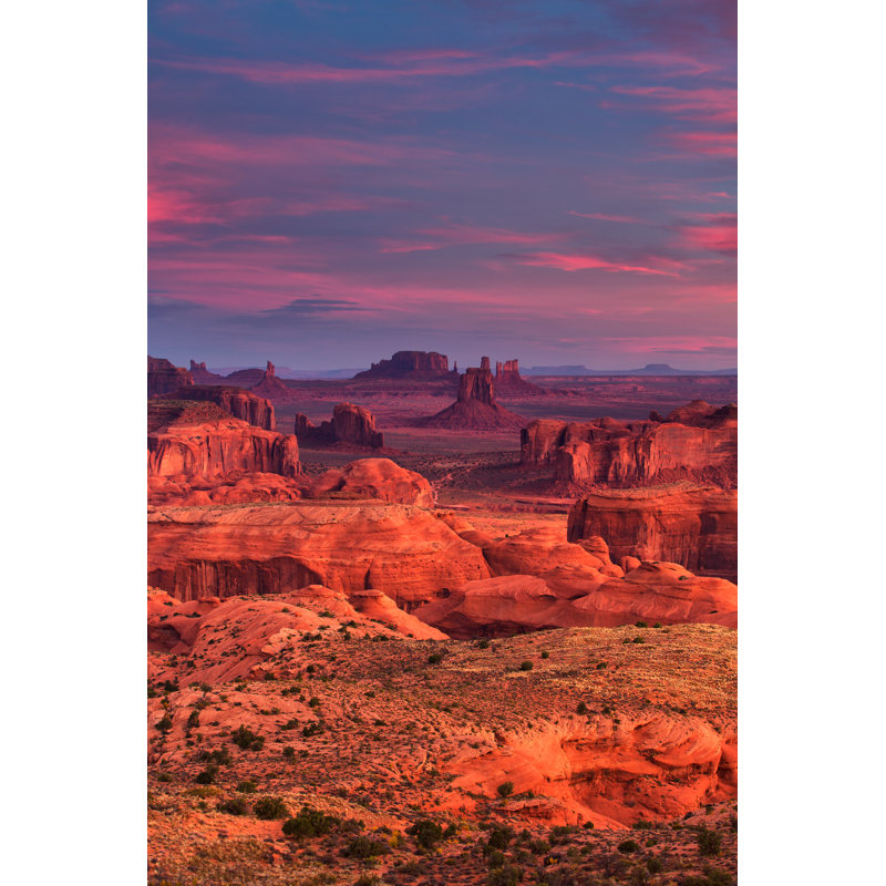 Hunts Mesa Tribal Majesty Place Near Monument Valley, Arizona, USA by Bill_Vorasate - Wrapped Canvas Print, 46cm H x 30cm W
