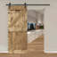 Pine Wood Sliding DIY Barn Door With Installation Hardware Kit-93178032-93178043