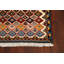 Tapis ivoire noué à la main de conception unique 3 pi 5 po x 5 pi 0 po Jermanie